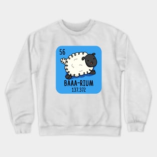 Baaarium Cute Sheep Chemistry Pun Crewneck Sweatshirt